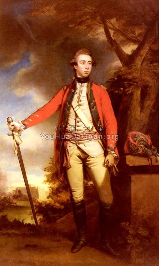 Portrait Of George Townshend, Lord Ferrers - 乔舒亚·雷诺兹
